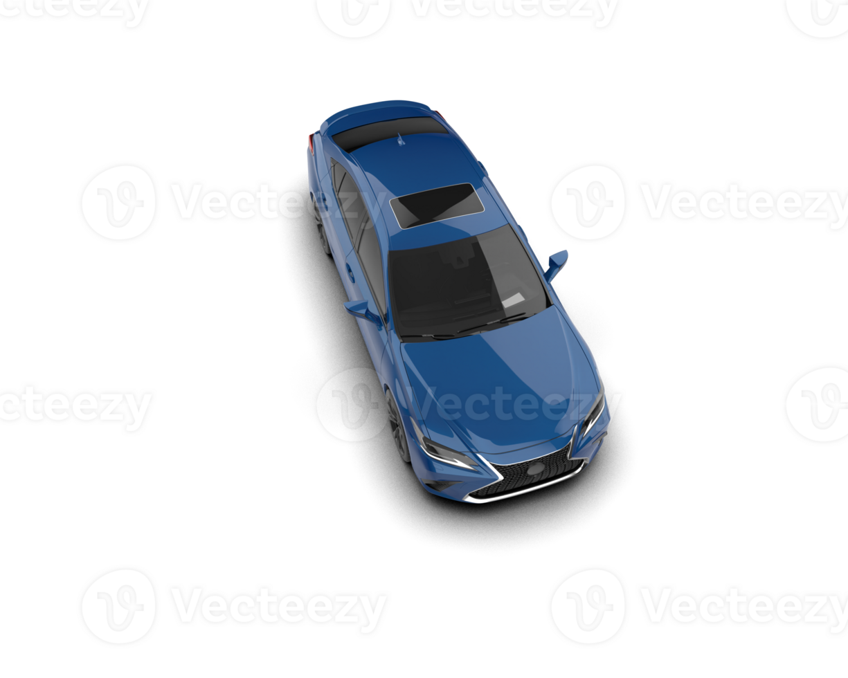 Modern car isolated on background. 3d rendering - illustration png