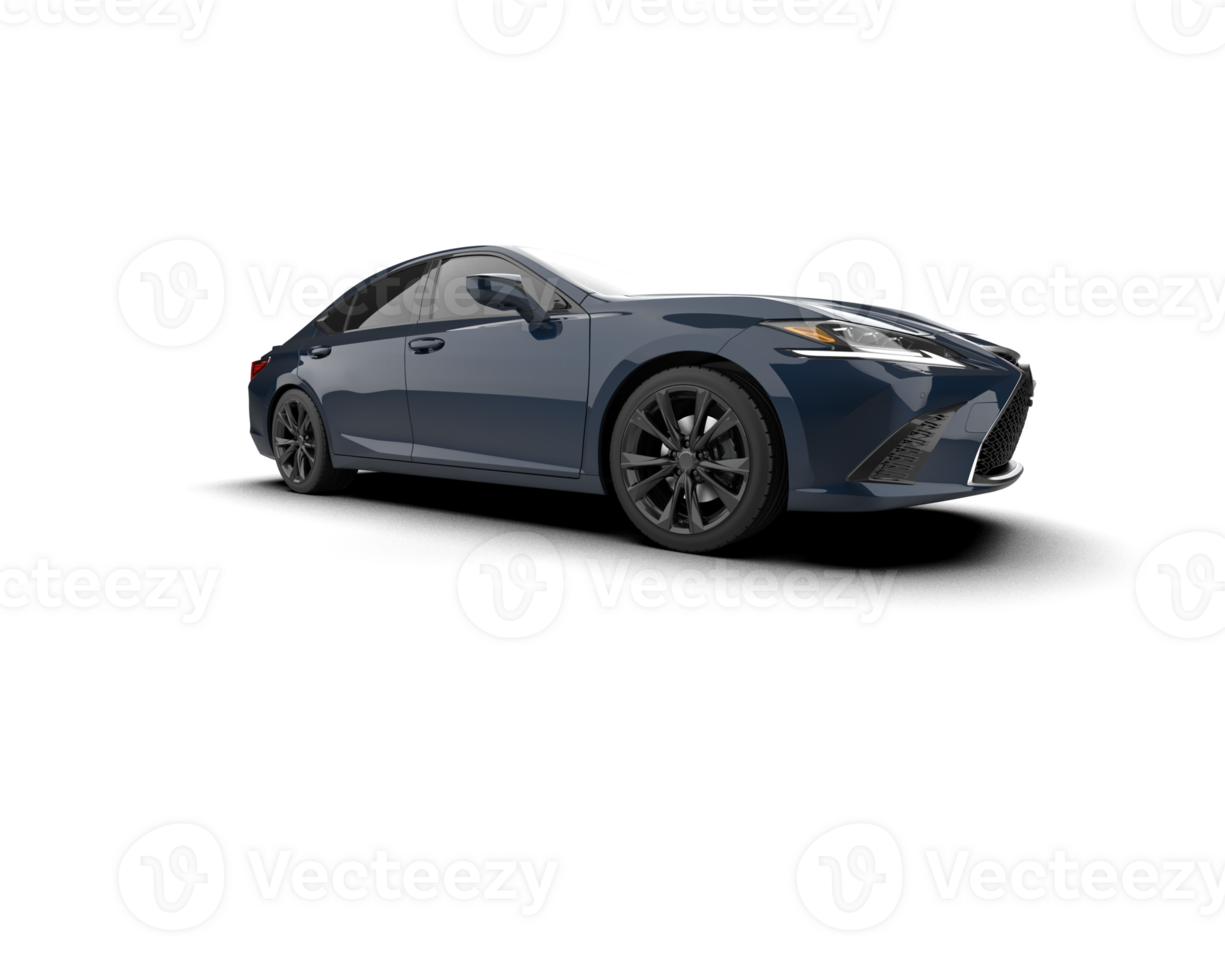Modern car isolated on background. 3d rendering - illustration png