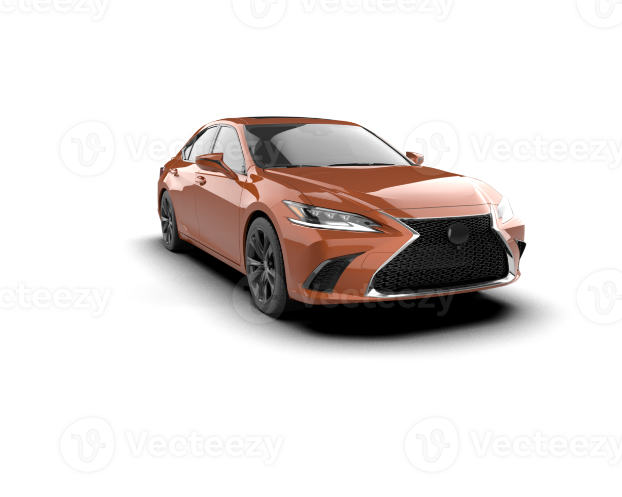 Modern car isolated on background. 3d rendering - illustration png