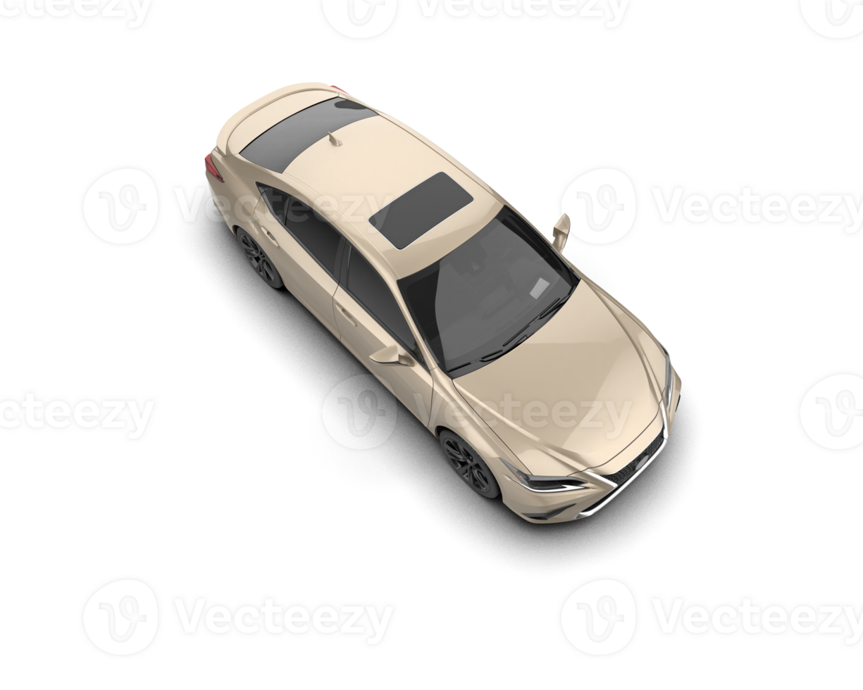 Modern car isolated on background. 3d rendering - illustration png