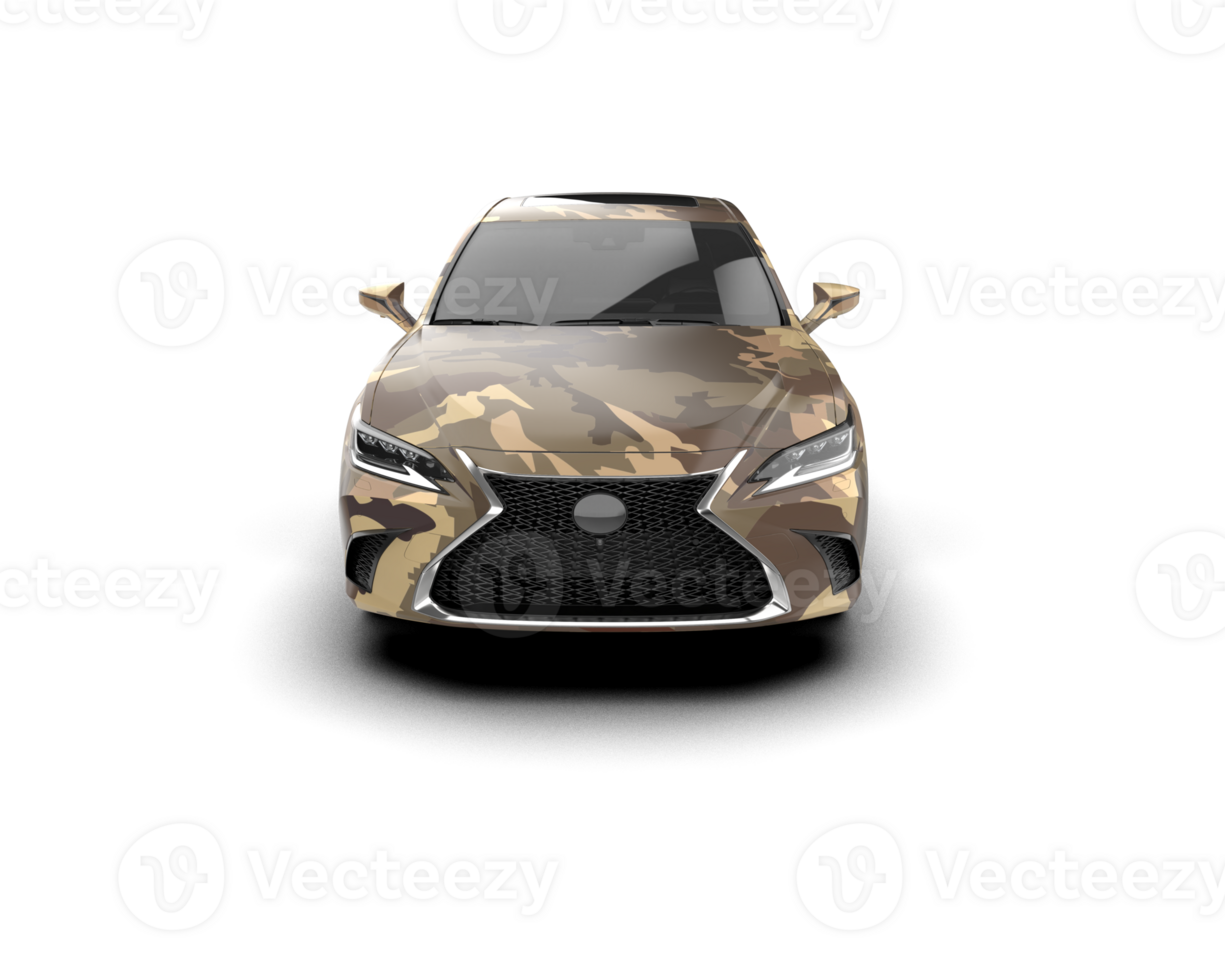 Modern car isolated on background. 3d rendering - illustration png