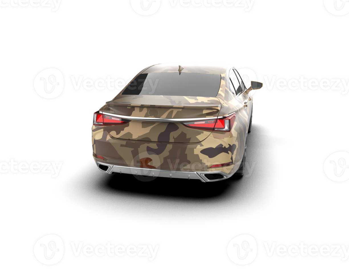Modern car isolated on background. 3d rendering - illustration png