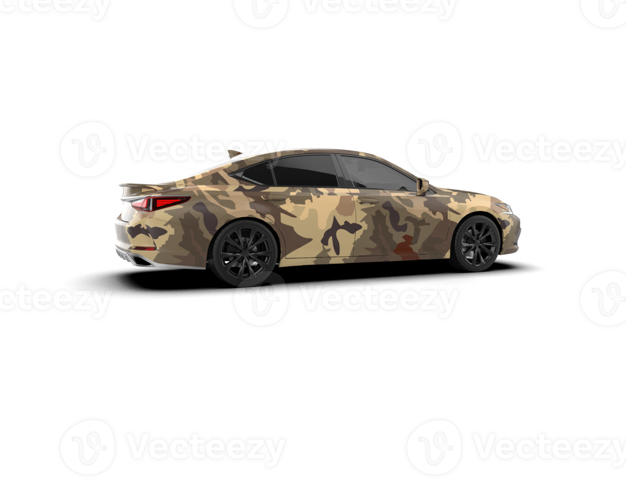 Modern car isolated on background. 3d rendering - illustration png