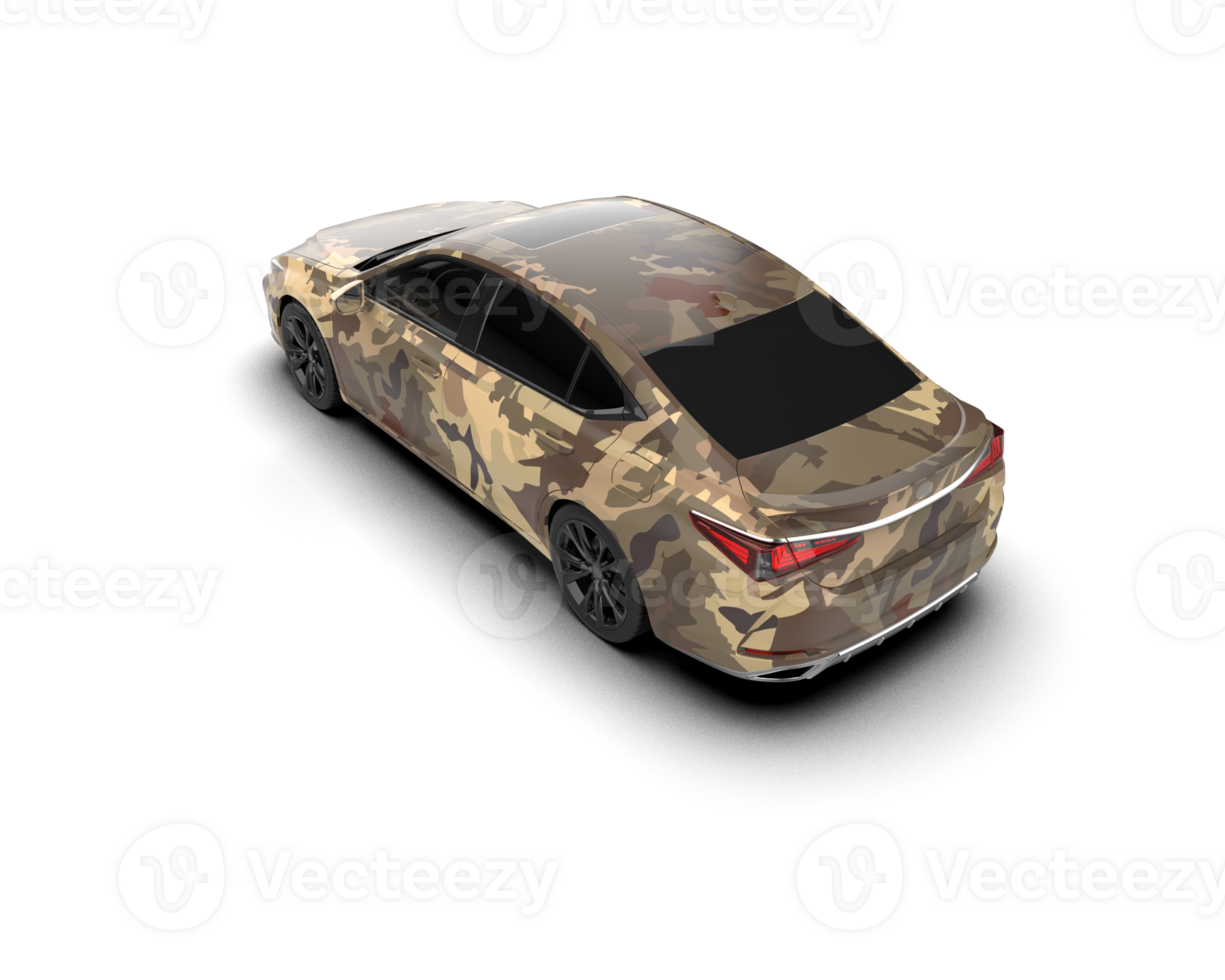 Modern car isolated on background. 3d rendering - illustration png