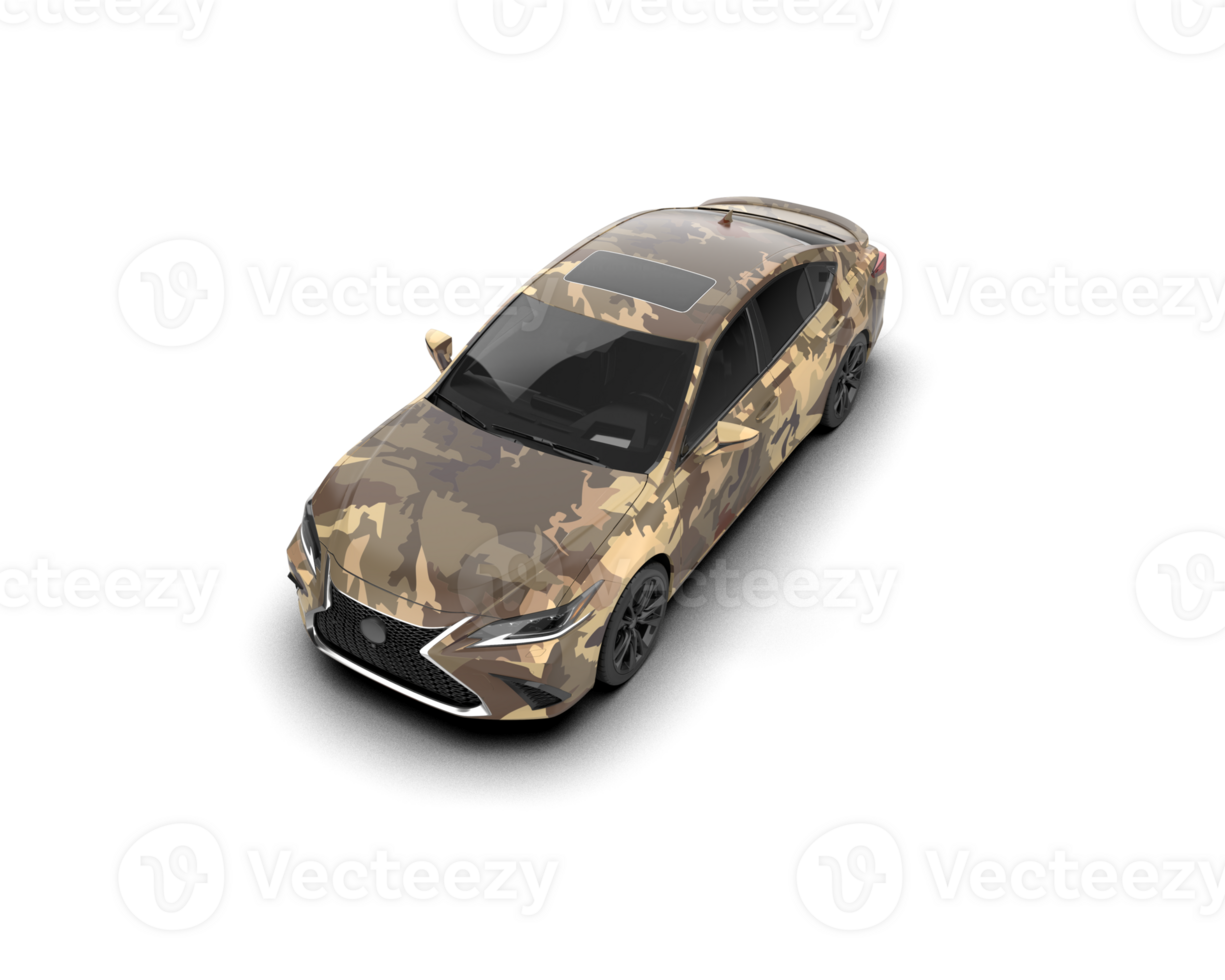 Modern car isolated on background. 3d rendering - illustration png