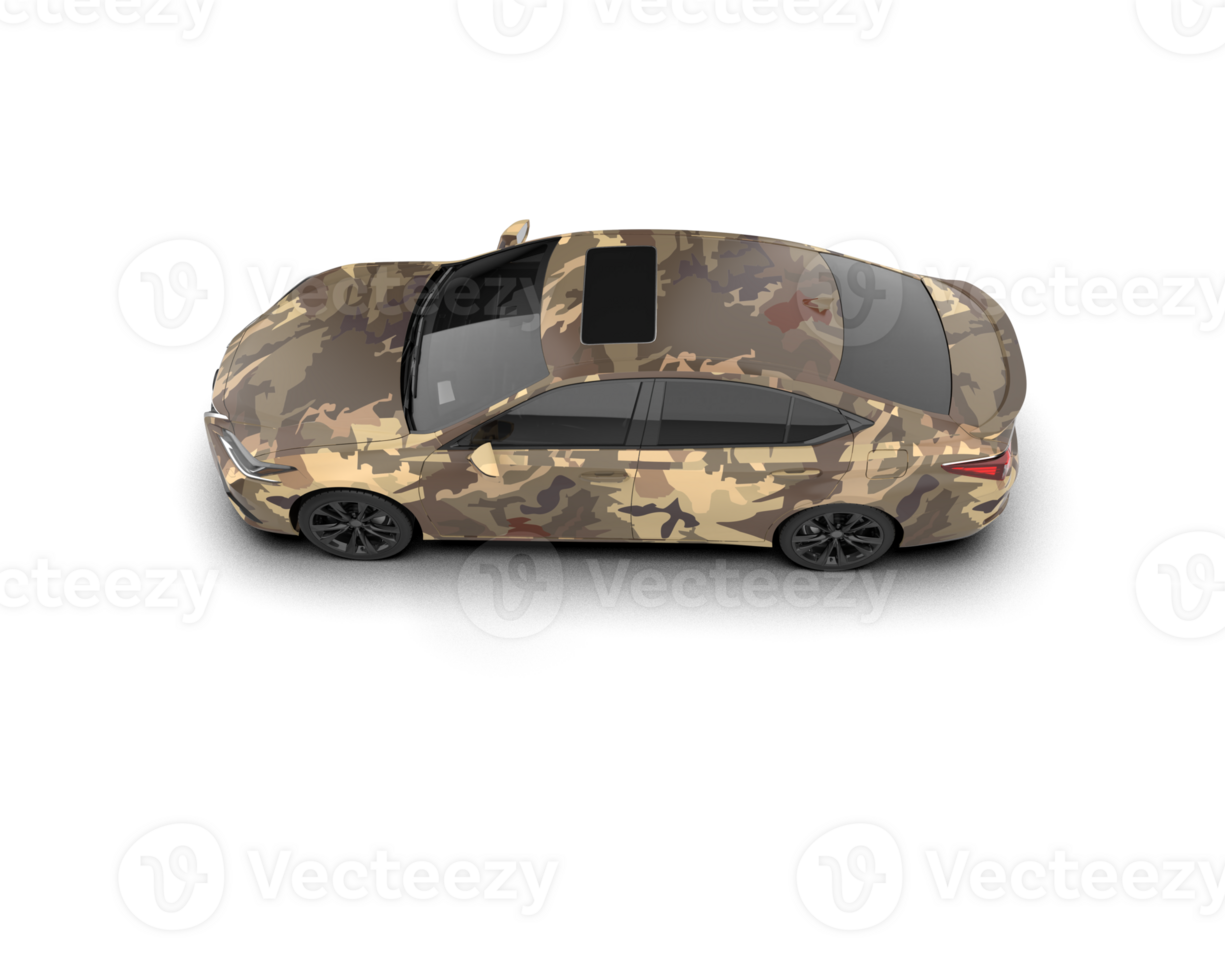 Modern car isolated on background. 3d rendering - illustration png