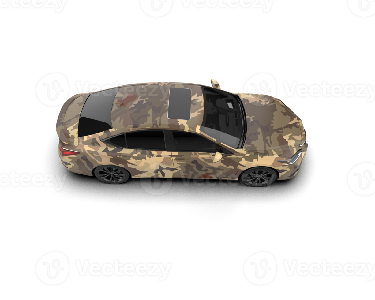 Modern car isolated on background. 3d rendering - illustration png