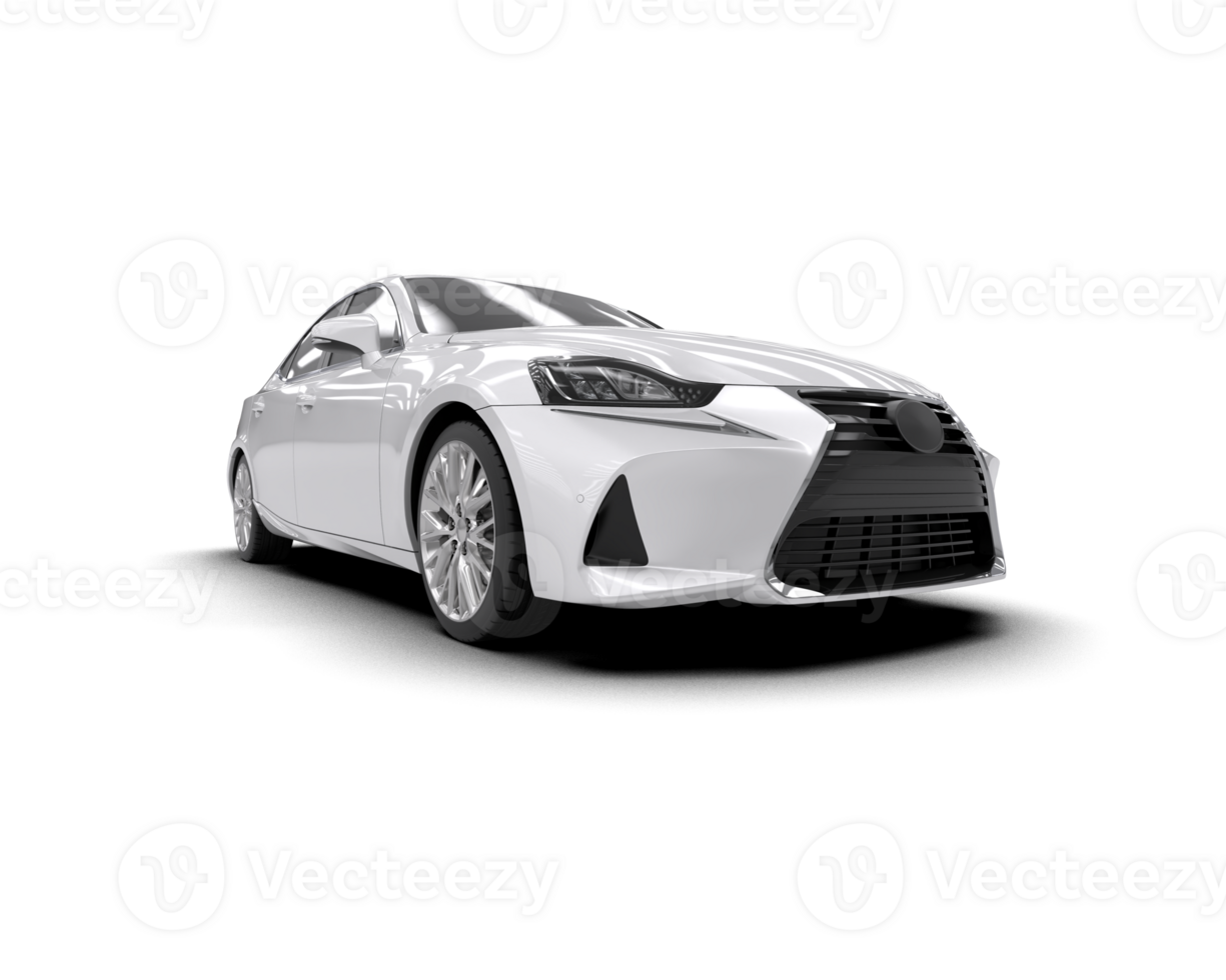 Modern car isolated on background. 3d rendering - illustration png