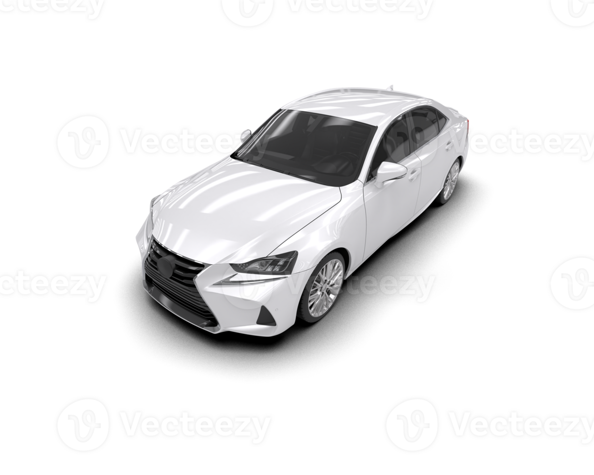 Modern car isolated on background. 3d rendering - illustration png
