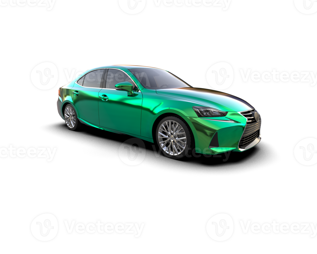 Modern car isolated on background. 3d rendering - illustration png