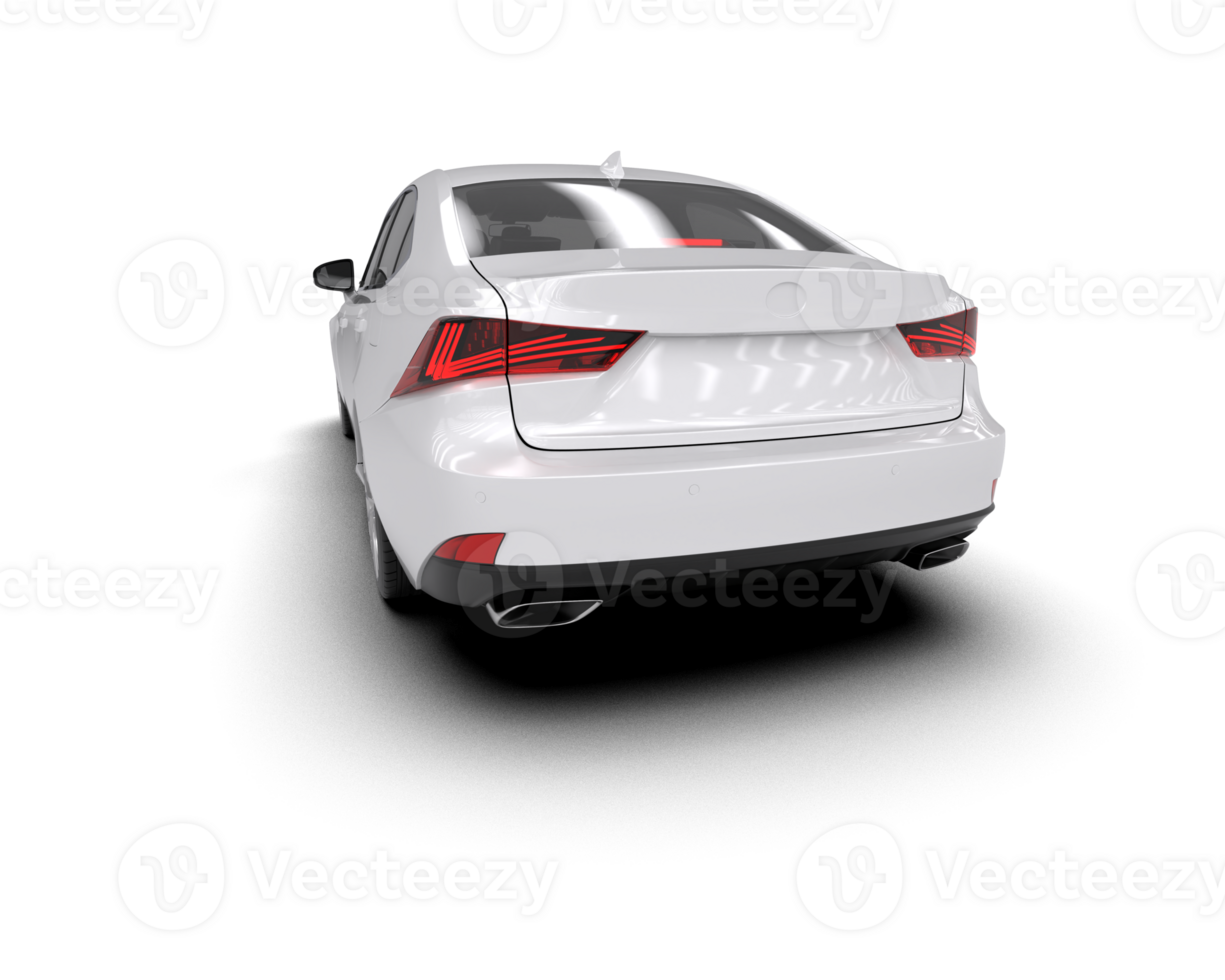 Modern car isolated on background. 3d rendering - illustration png
