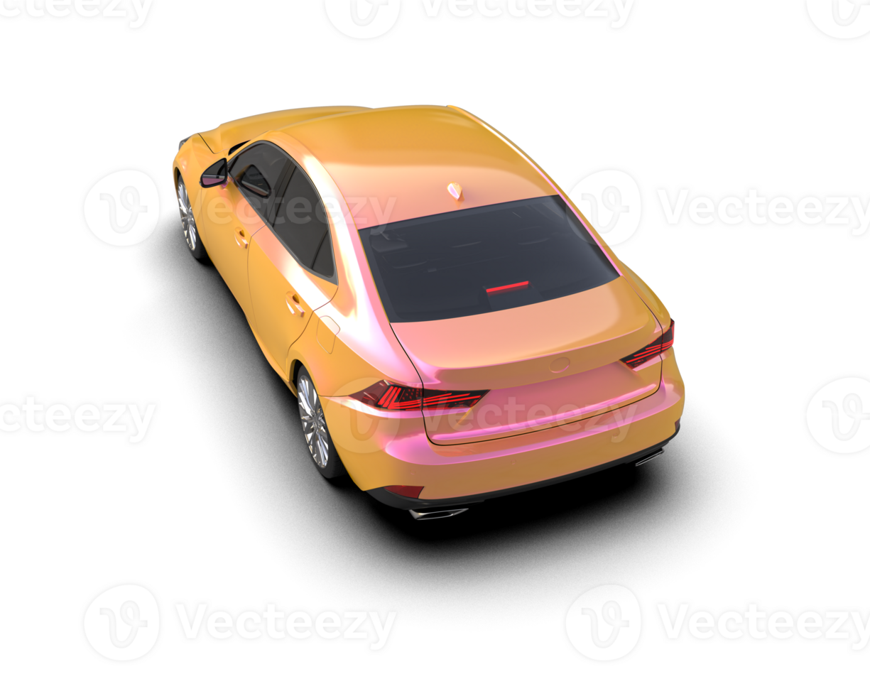Modern car isolated on background. 3d rendering - illustration png