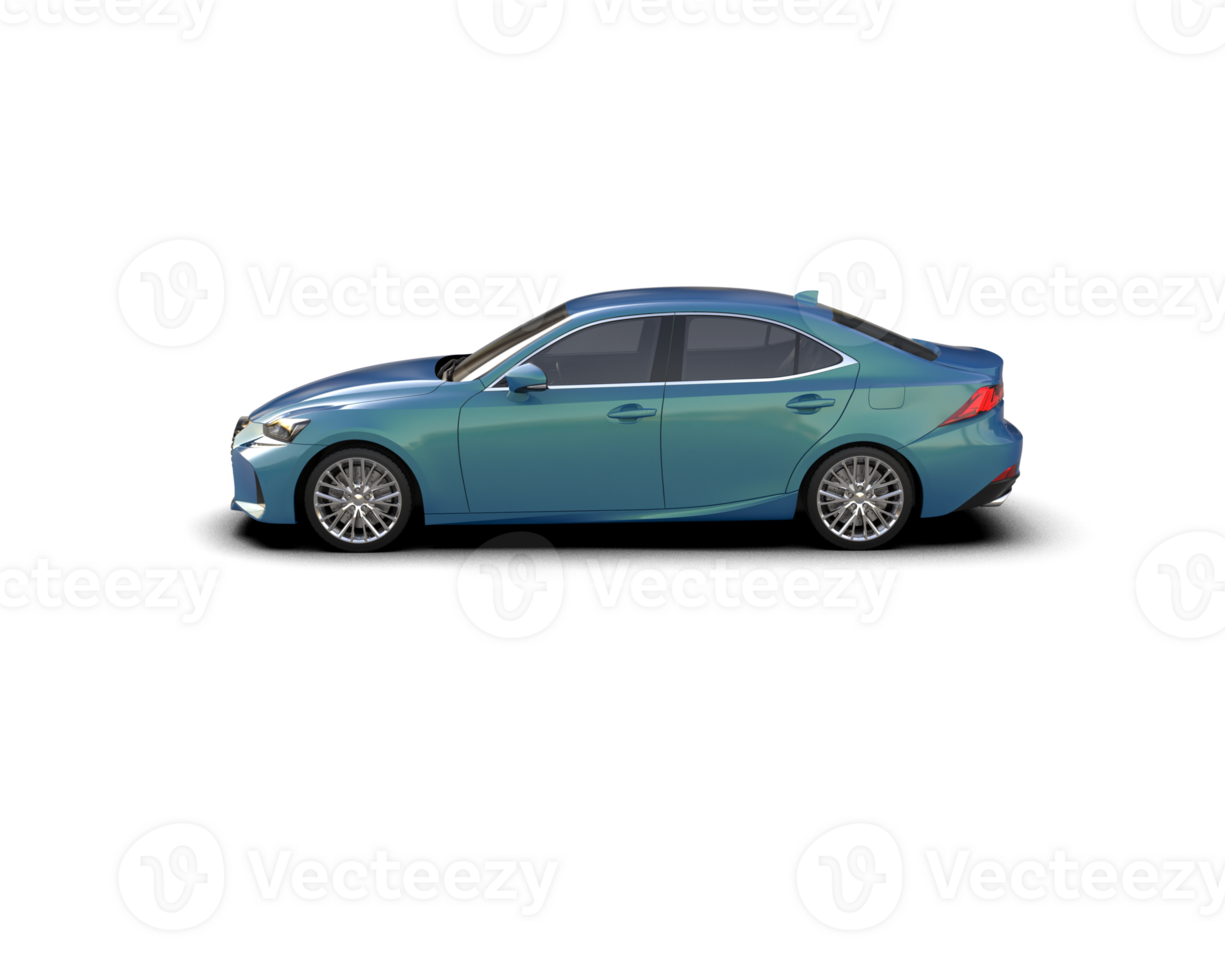 Modern car isolated on background. 3d rendering - illustration png