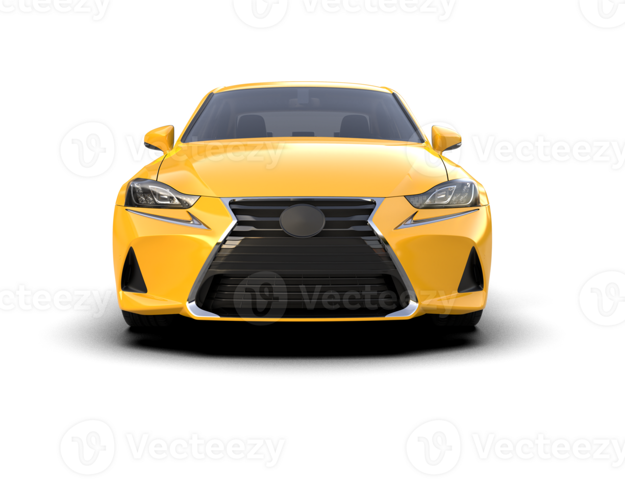 Modern car isolated on background. 3d rendering - illustration png