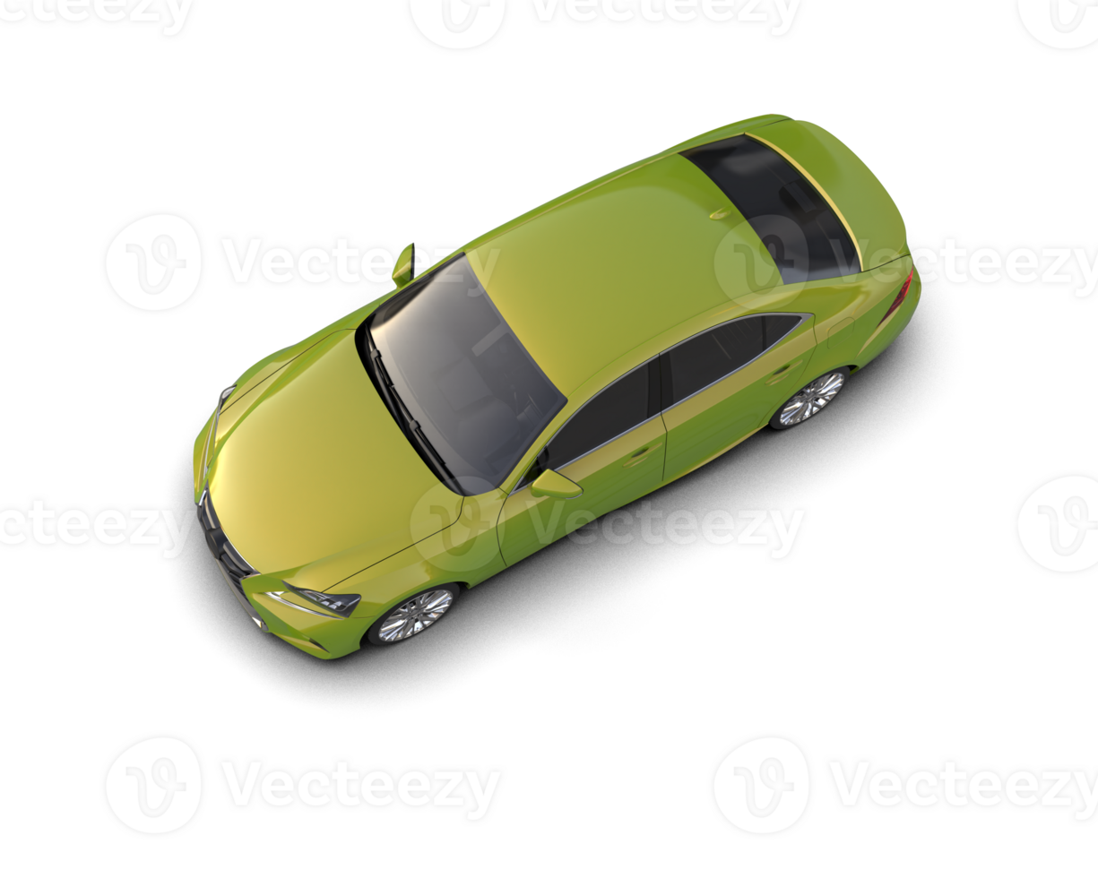 Modern car isolated on background. 3d rendering - illustration png