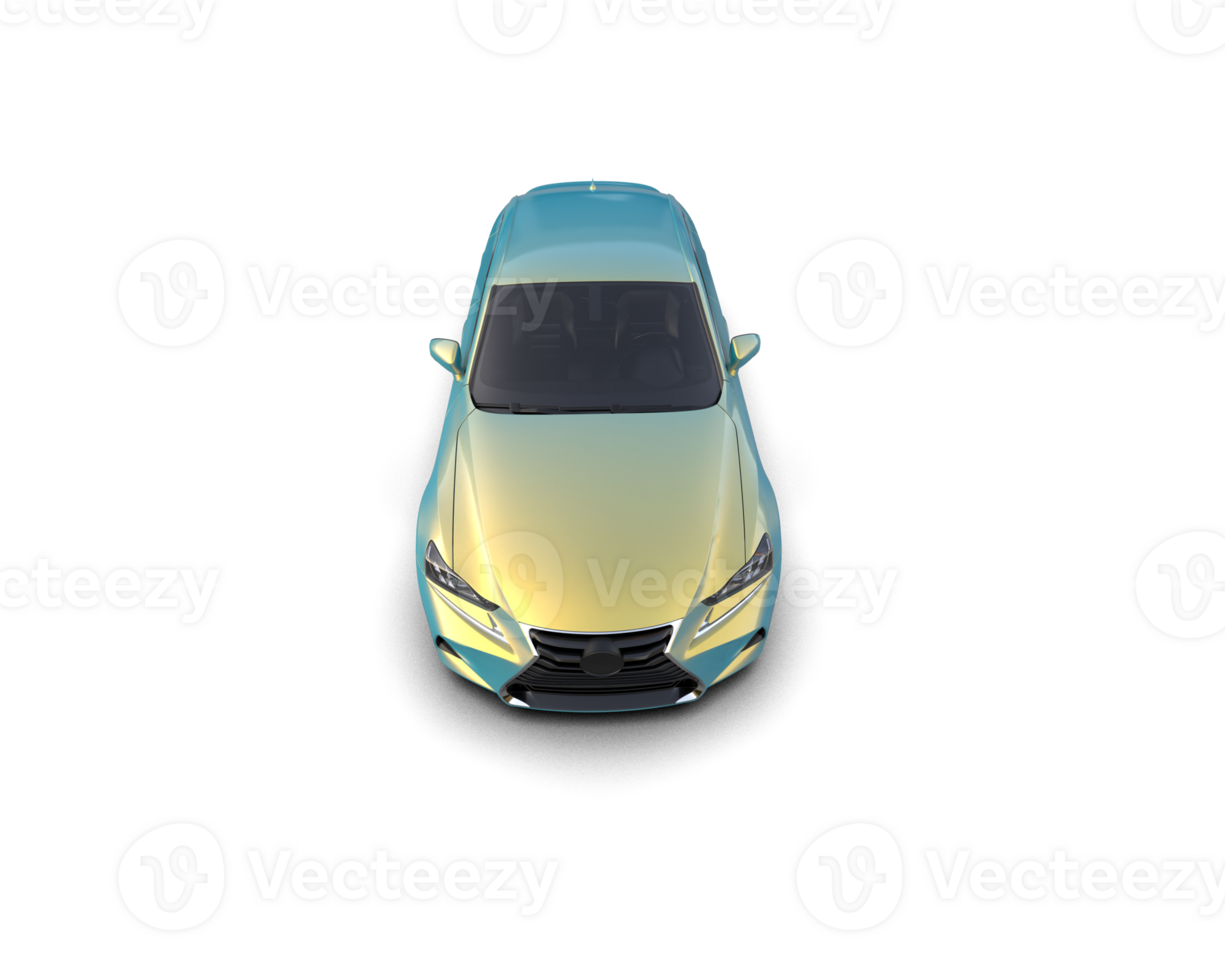 Modern car isolated on background. 3d rendering - illustration png