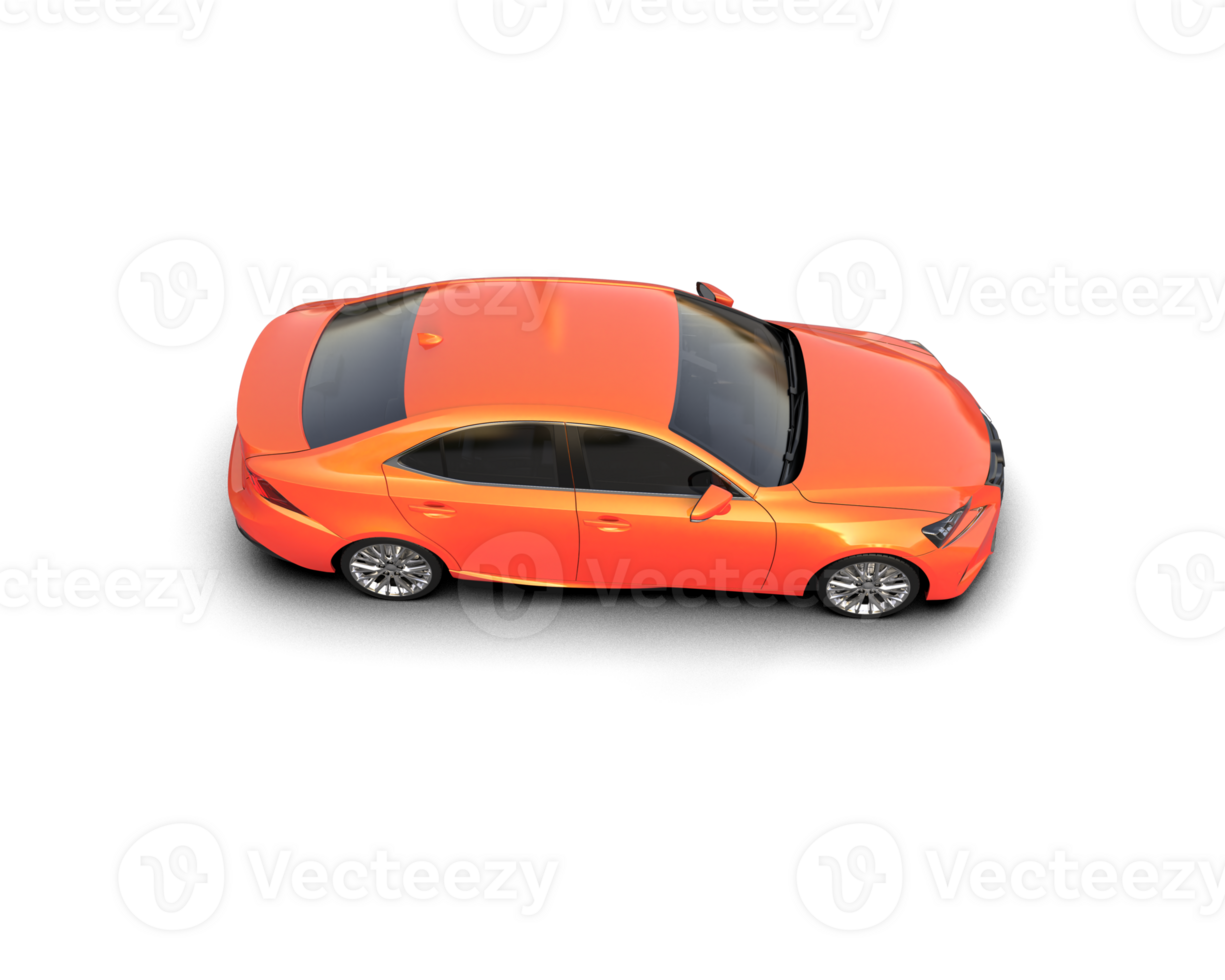 Modern car isolated on background. 3d rendering - illustration png