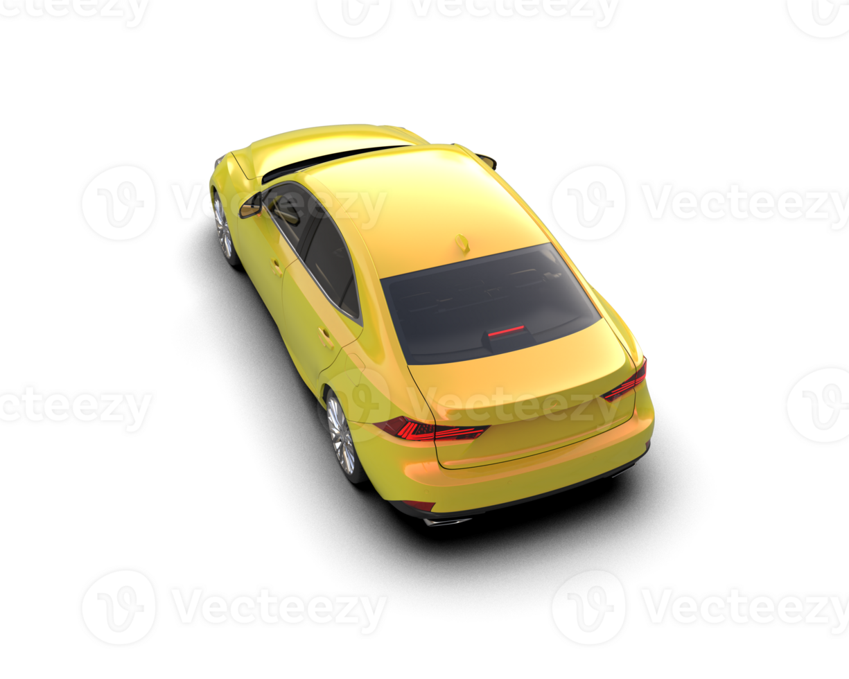 Modern car isolated on background. 3d rendering - illustration png