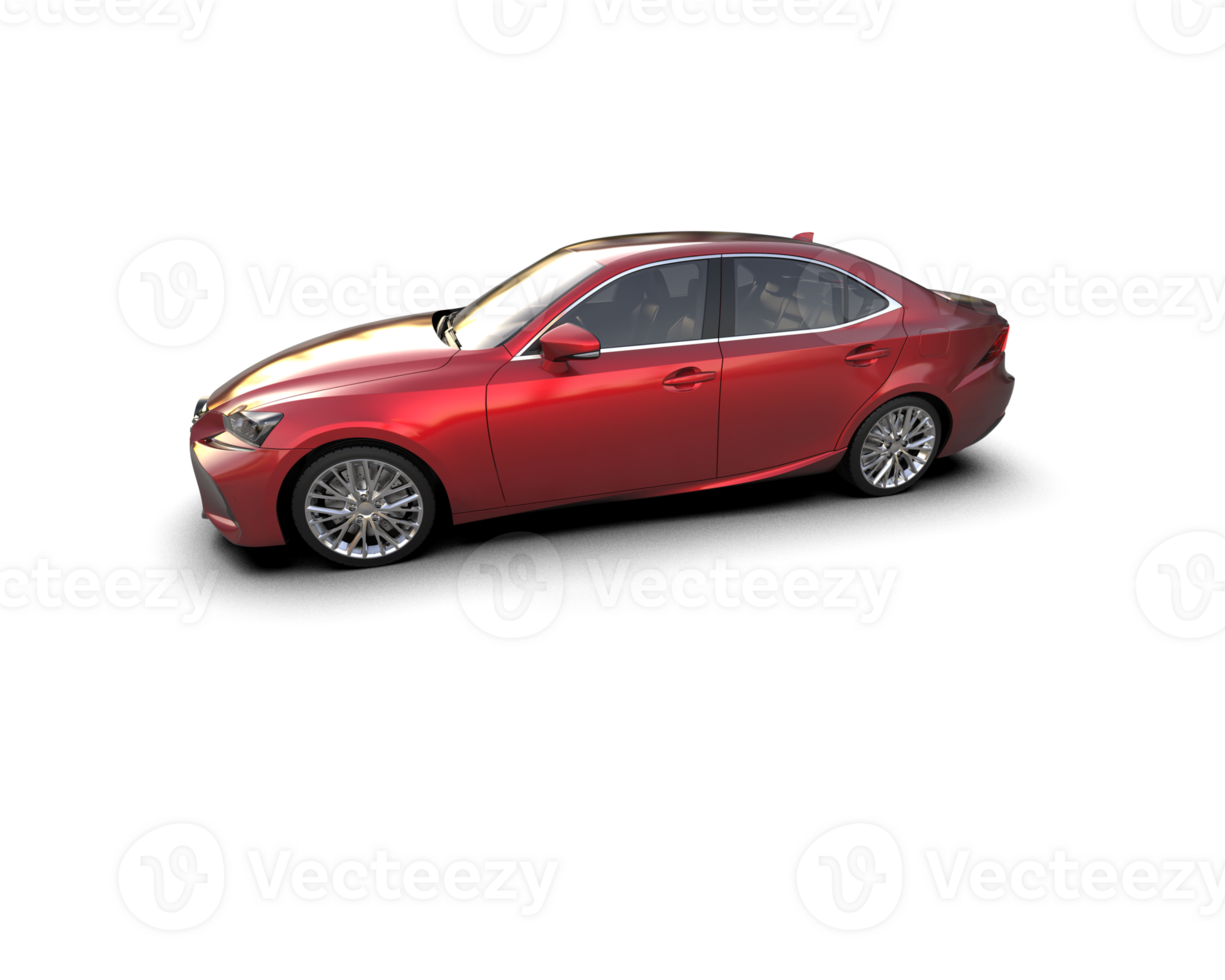 Modern car isolated on background. 3d rendering - illustration png