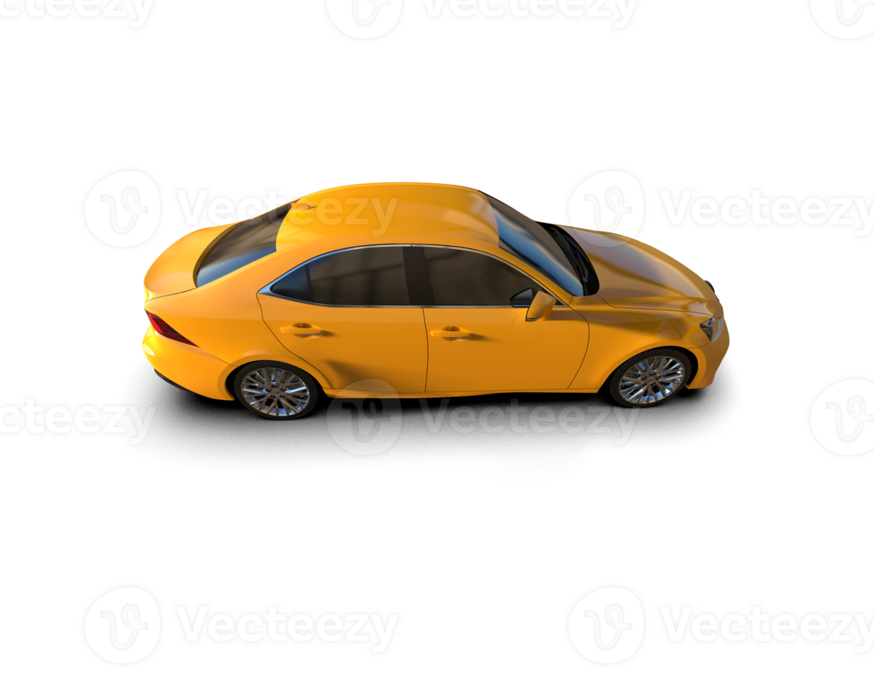 Modern car isolated on background. 3d rendering - illustration png
