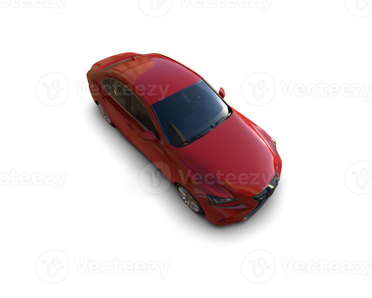 Modern car isolated on background. 3d rendering - illustration png