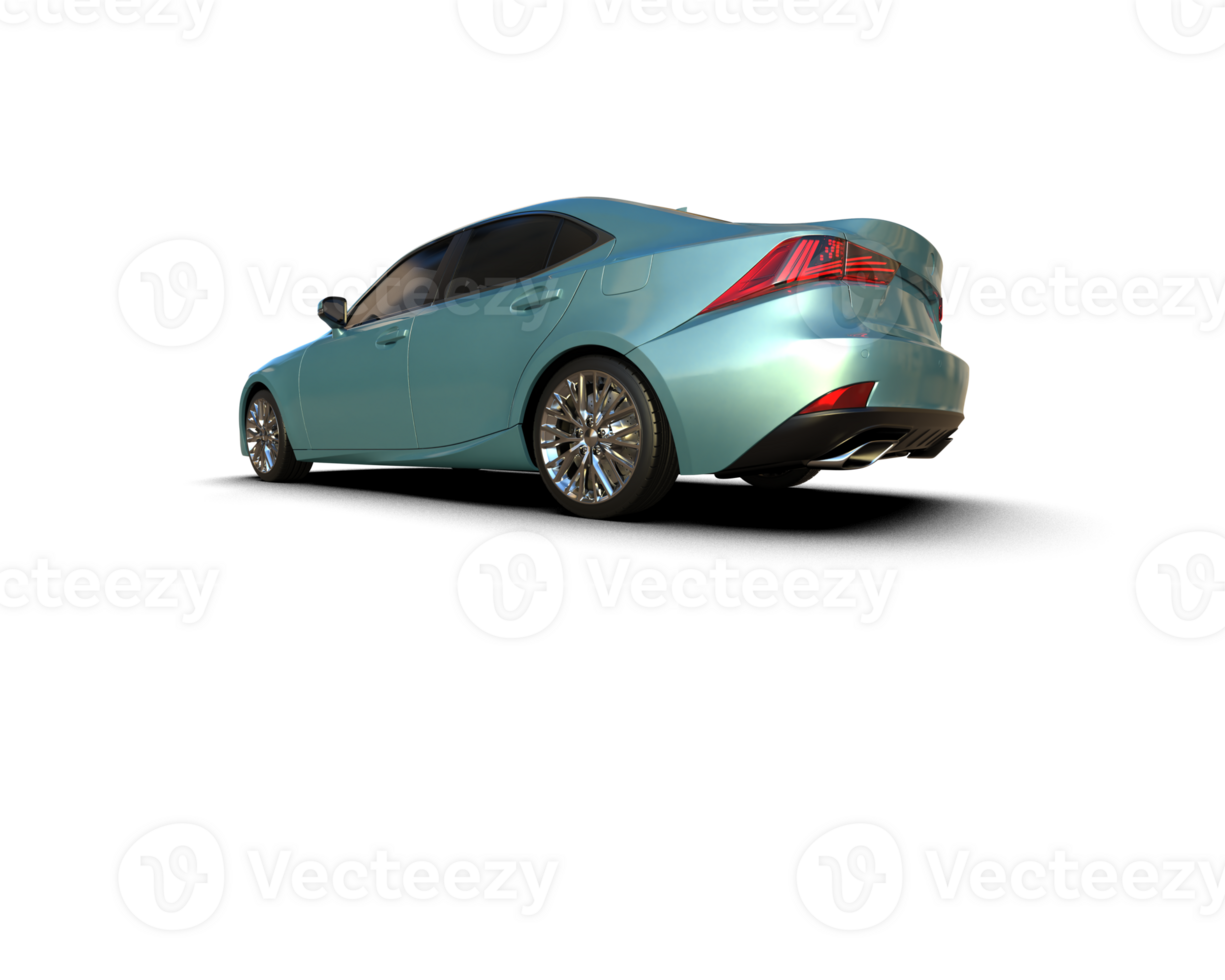 Modern car isolated on background. 3d rendering - illustration png