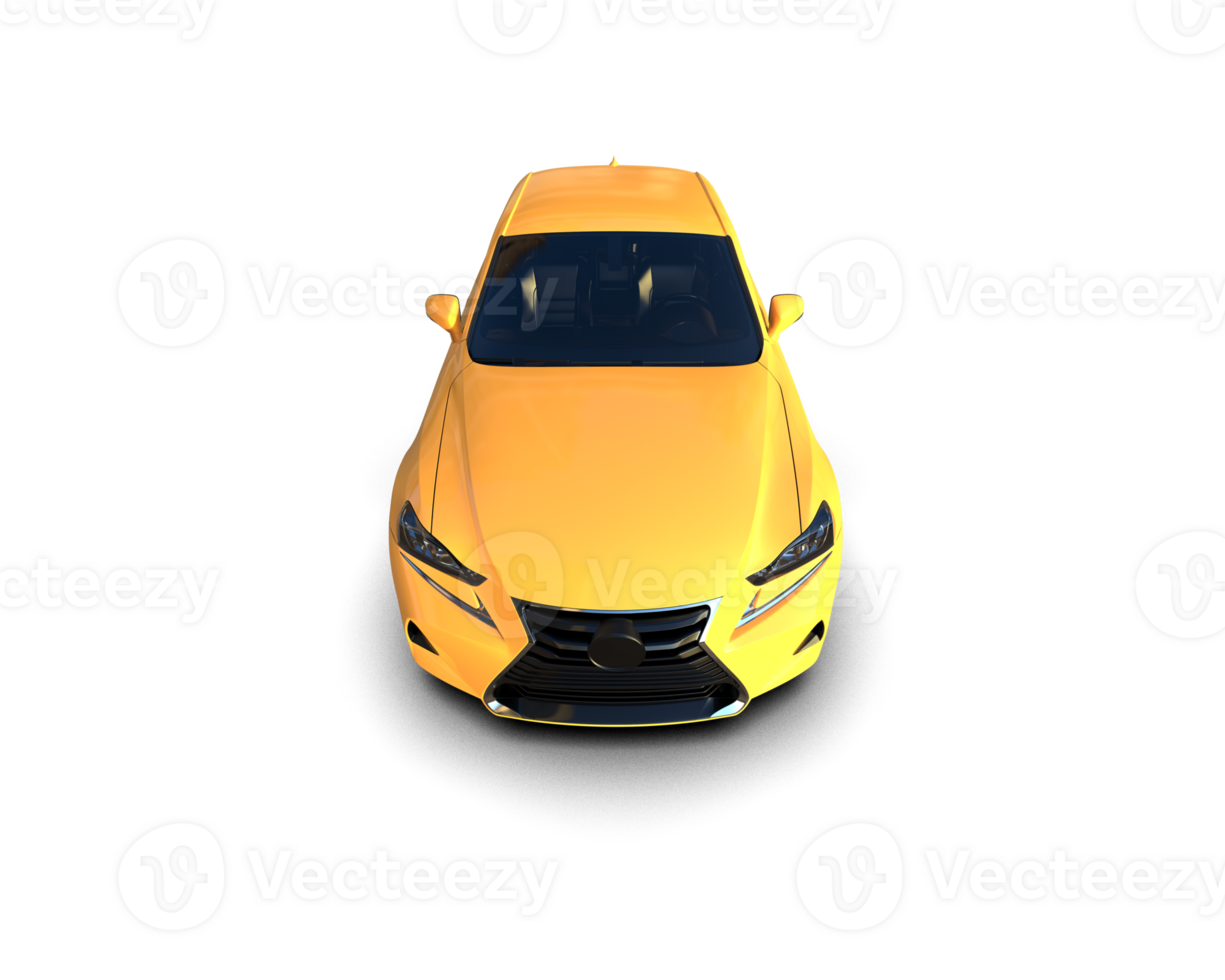 Modern car isolated on background. 3d rendering - illustration png