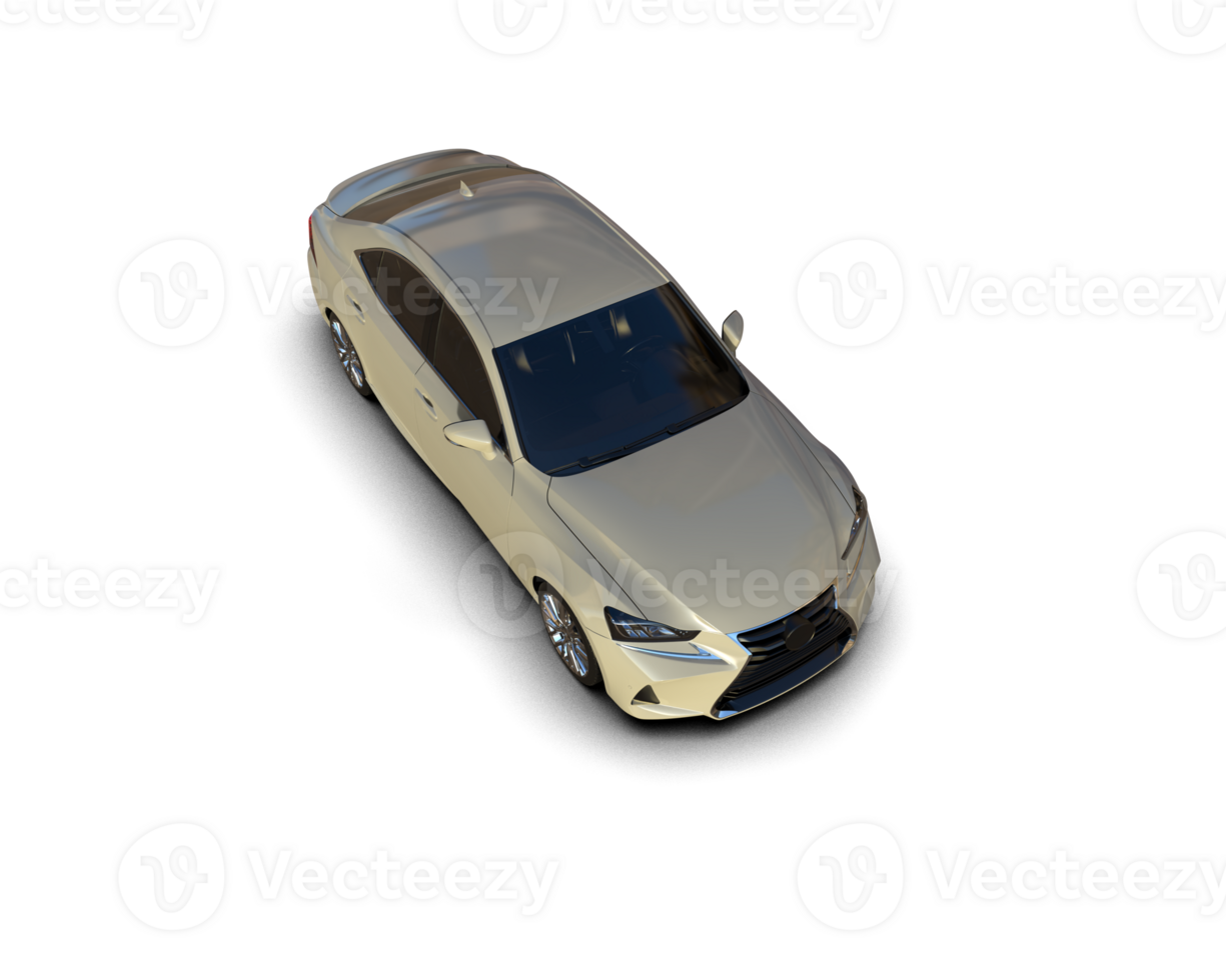Modern car isolated on background. 3d rendering - illustration png