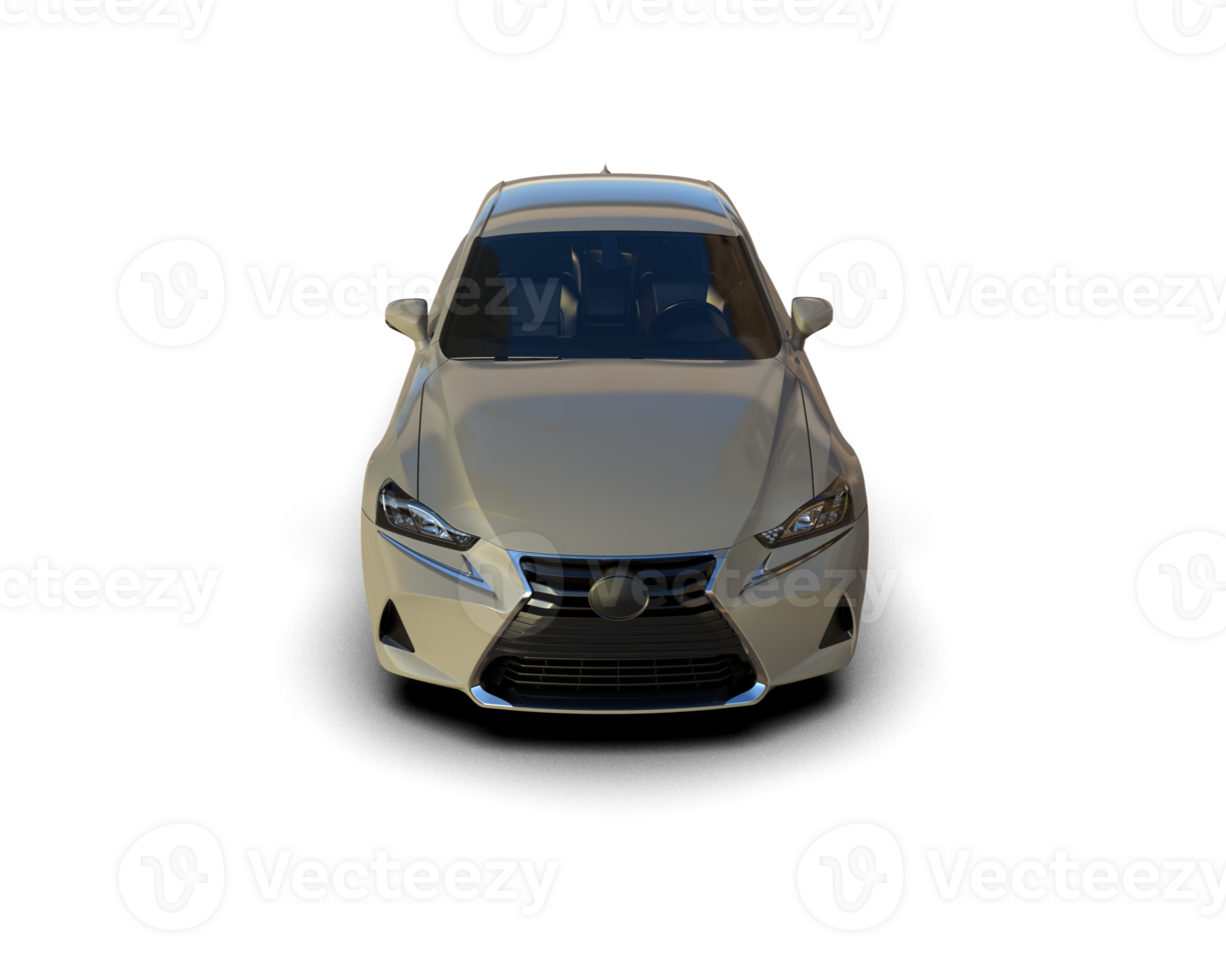 Modern car isolated on background. 3d rendering - illustration png