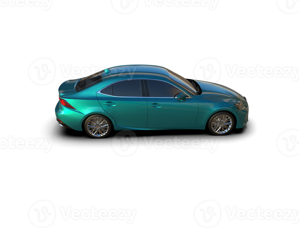 Modern car isolated on background. 3d rendering - illustration png