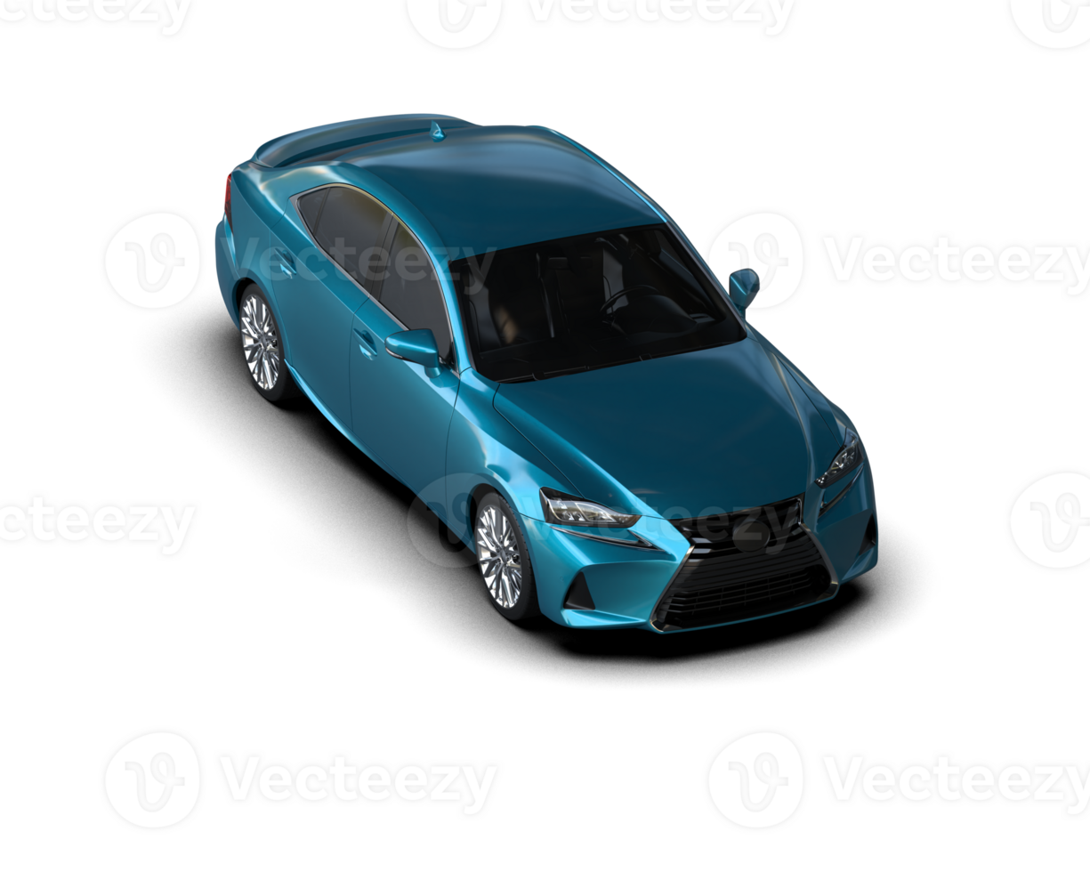 Modern car isolated on background. 3d rendering - illustration png