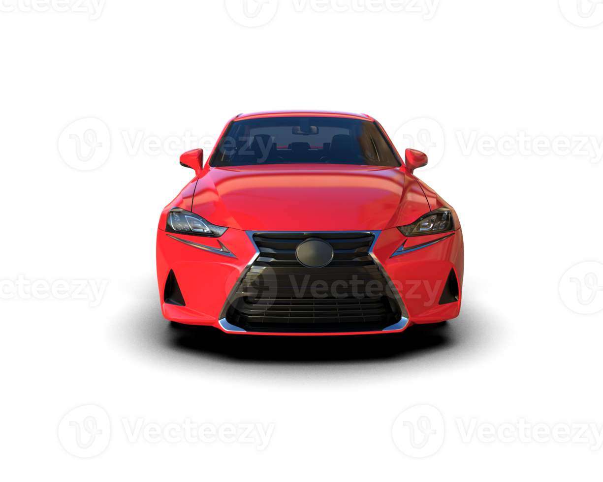 Modern car isolated on background. 3d rendering - illustration png