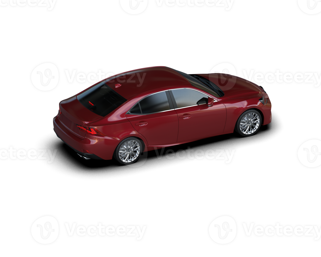 Modern car isolated on background. 3d rendering - illustration png