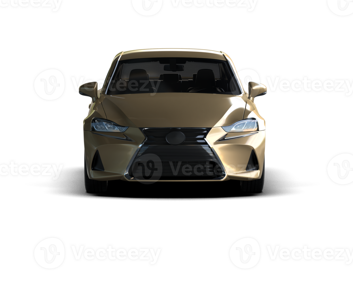 Modern car isolated on background. 3d rendering - illustration png