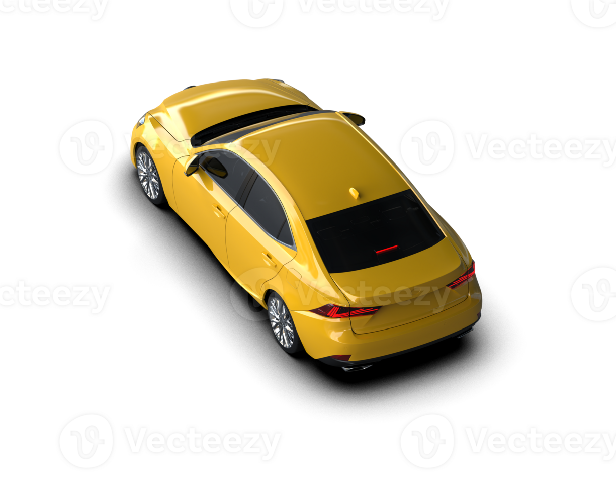Modern car isolated on background. 3d rendering - illustration png