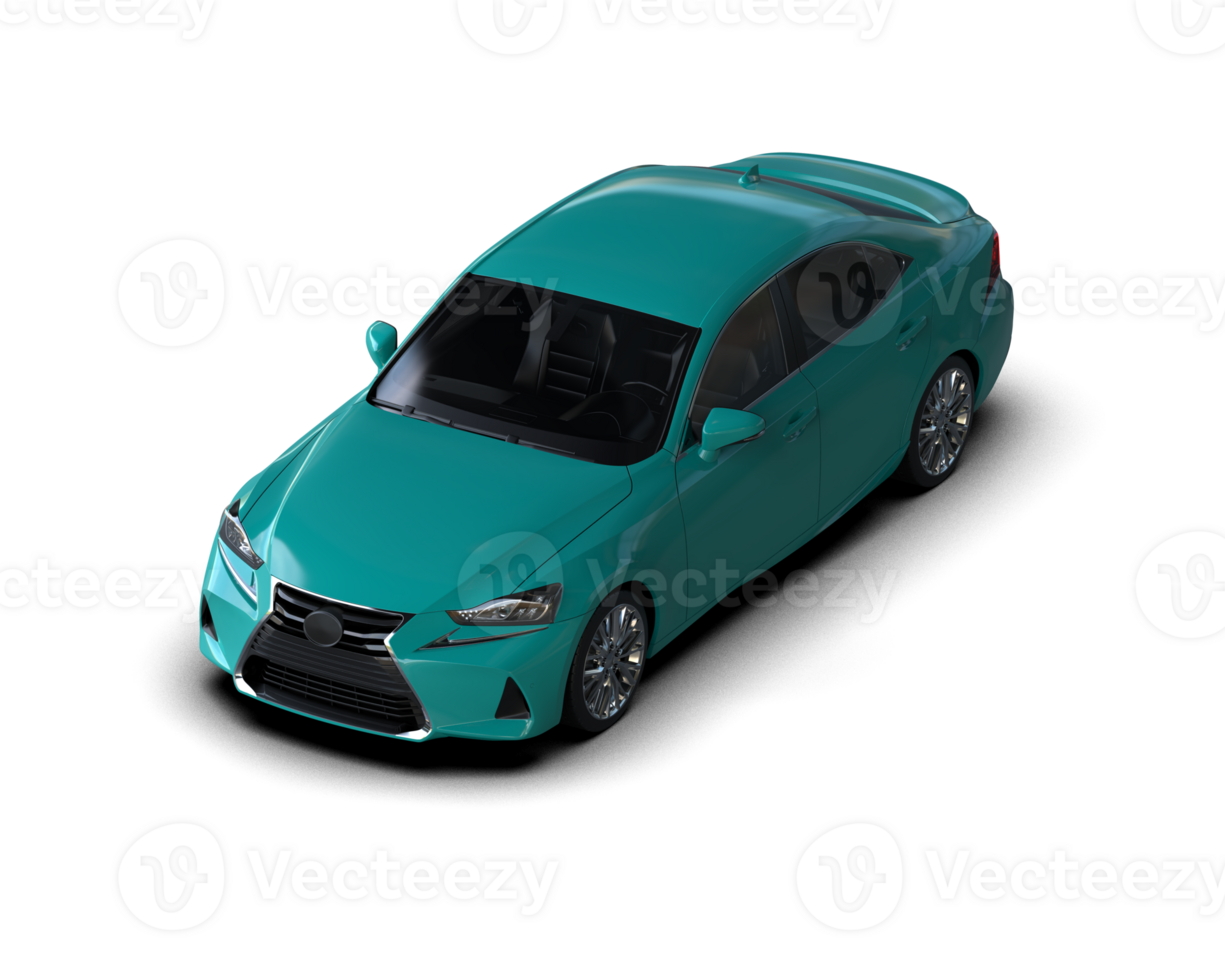 Modern car isolated on background. 3d rendering - illustration png