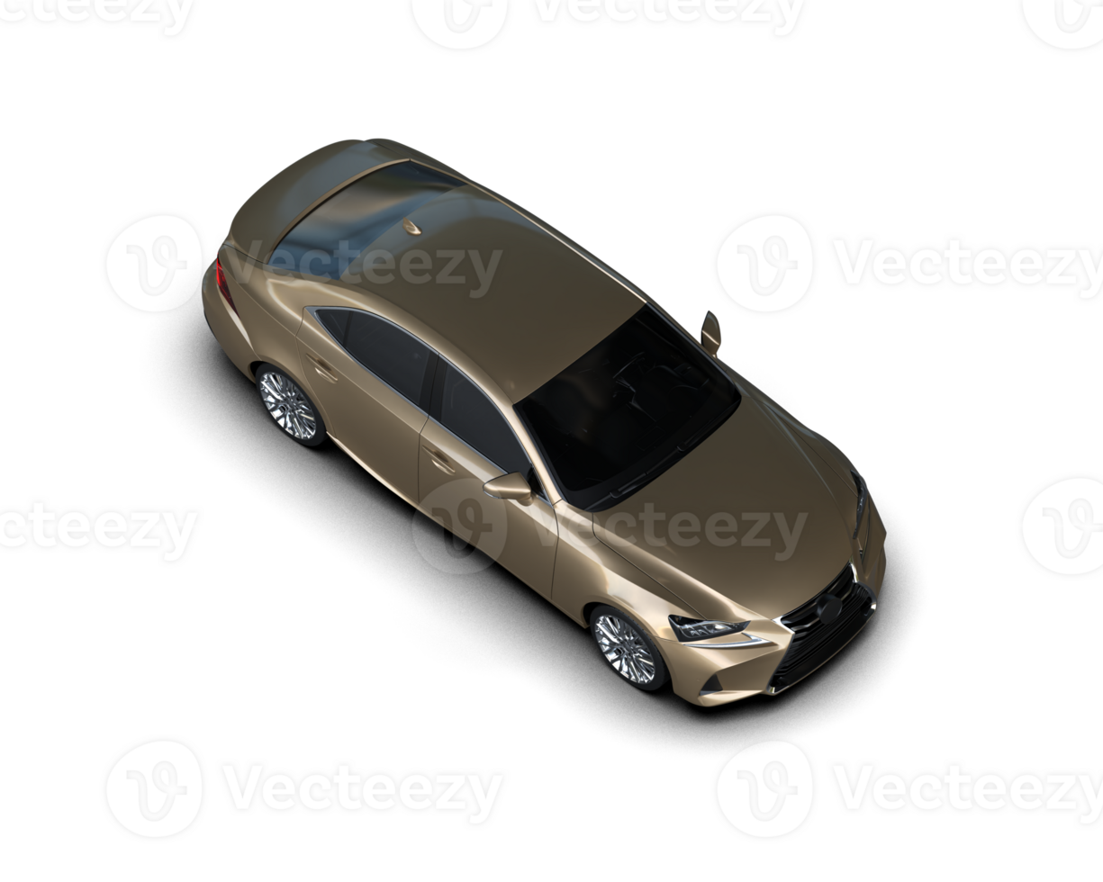 Modern car isolated on background. 3d rendering - illustration png