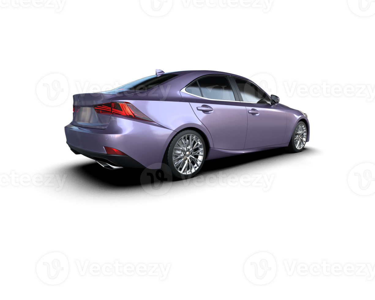 Modern car isolated on background. 3d rendering - illustration png