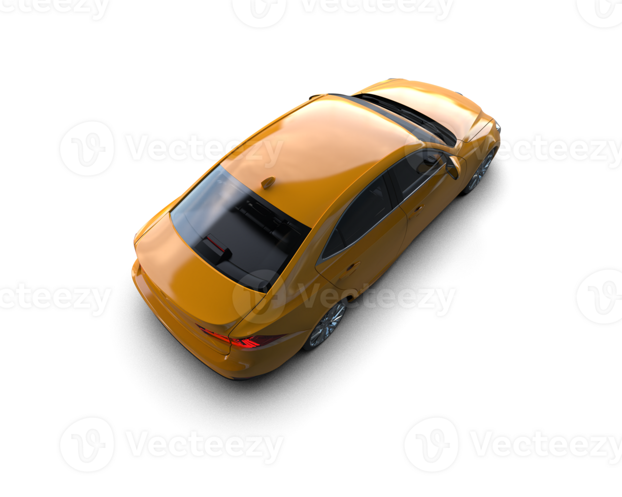 Modern car isolated on background. 3d rendering - illustration png