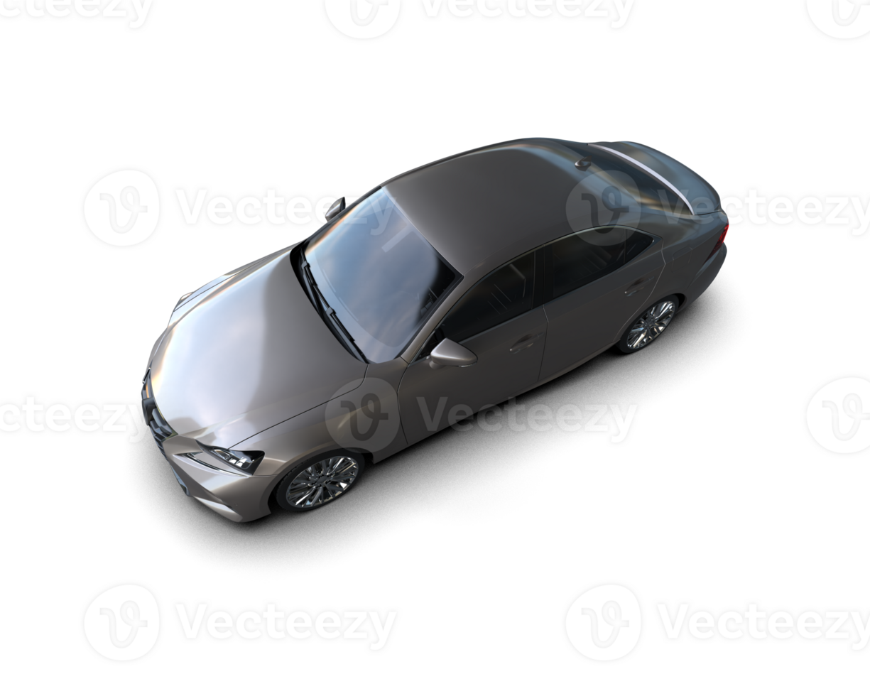 Modern car isolated on background. 3d rendering - illustration png