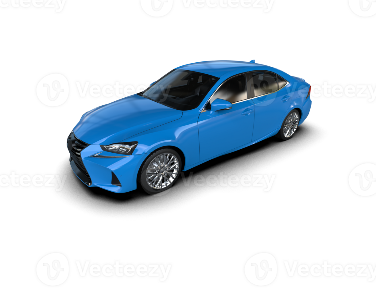 Modern car isolated on background. 3d rendering - illustration png