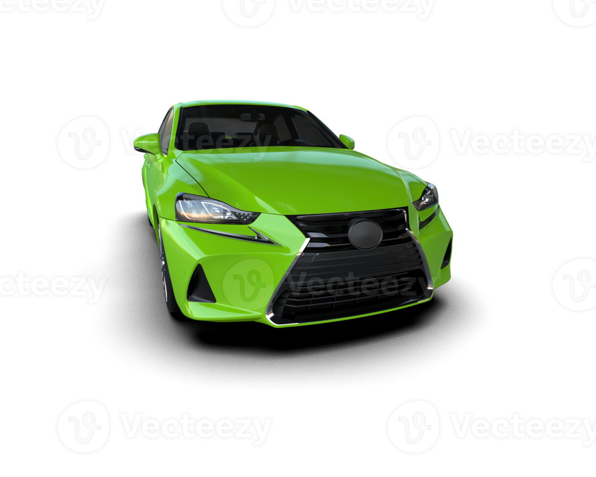 Modern car isolated on background. 3d rendering - illustration png