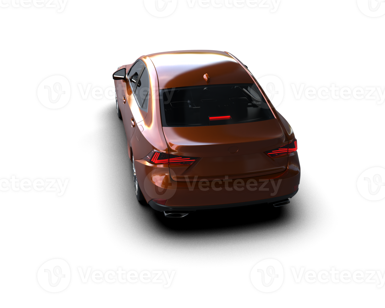 Modern car isolated on background. 3d rendering - illustration png