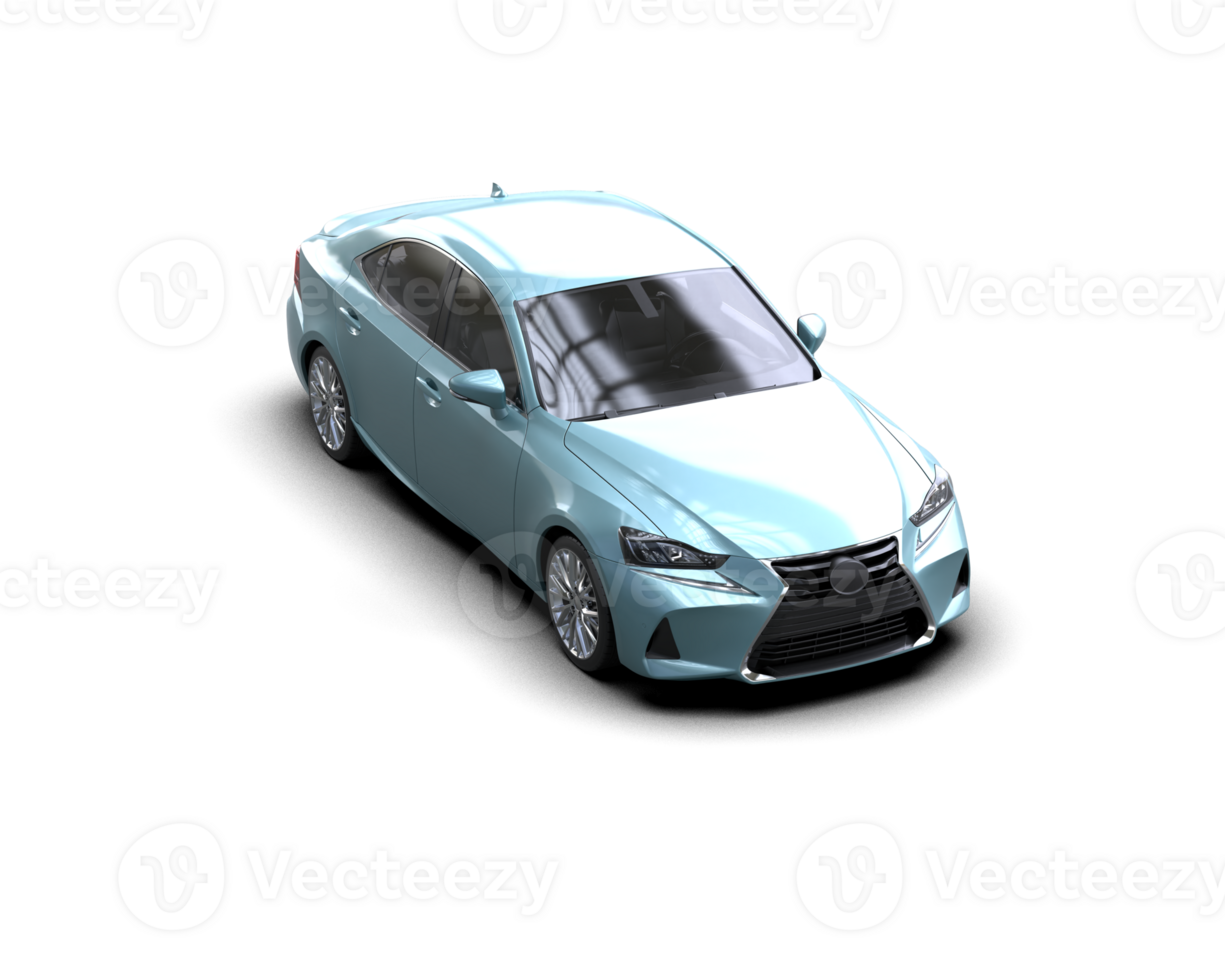 Modern car isolated on background. 3d rendering - illustration png