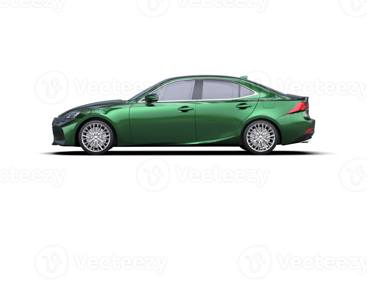 Modern car isolated on background. 3d rendering - illustration png