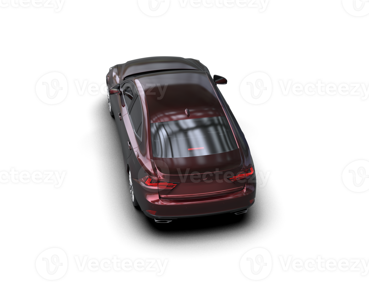 Modern car isolated on background. 3d rendering - illustration png