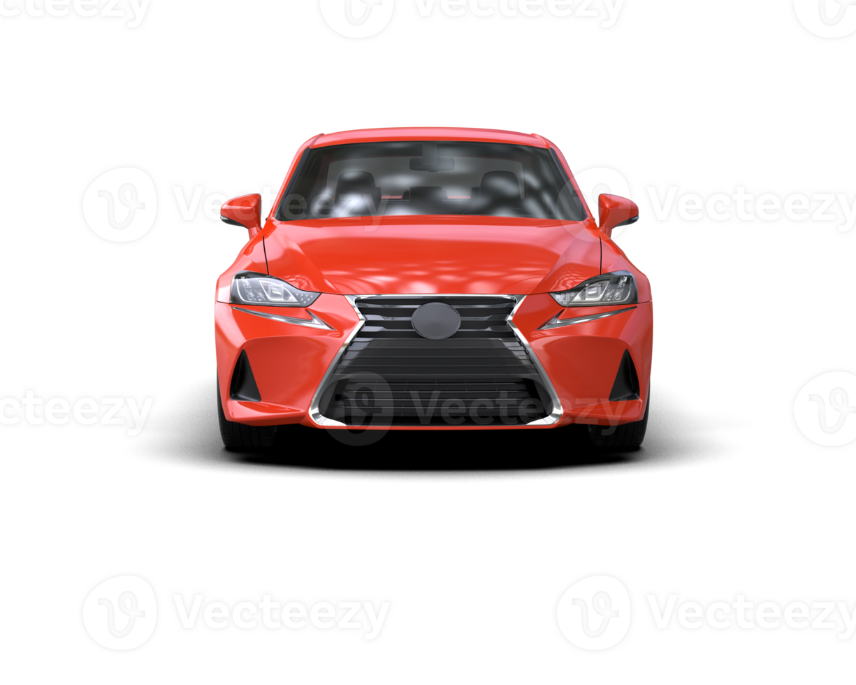 Modern car isolated on background. 3d rendering - illustration png