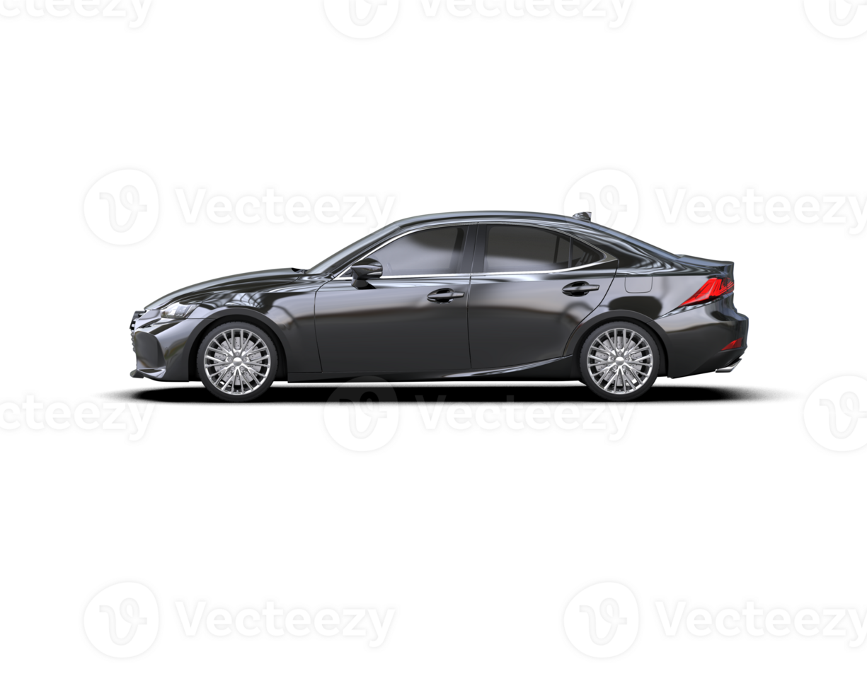 Modern car isolated on background. 3d rendering - illustration png