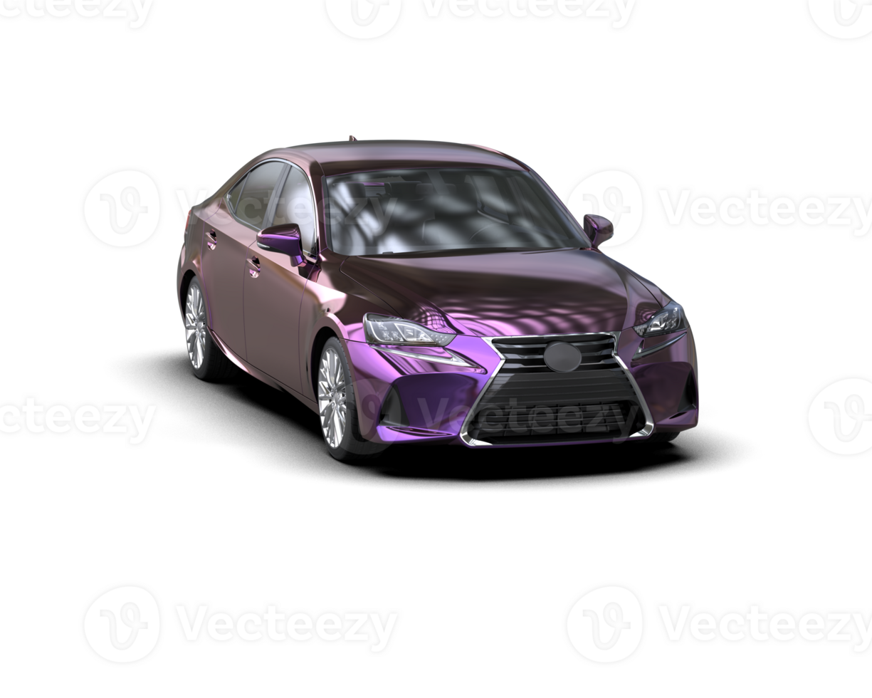 Modern car isolated on background. 3d rendering - illustration png