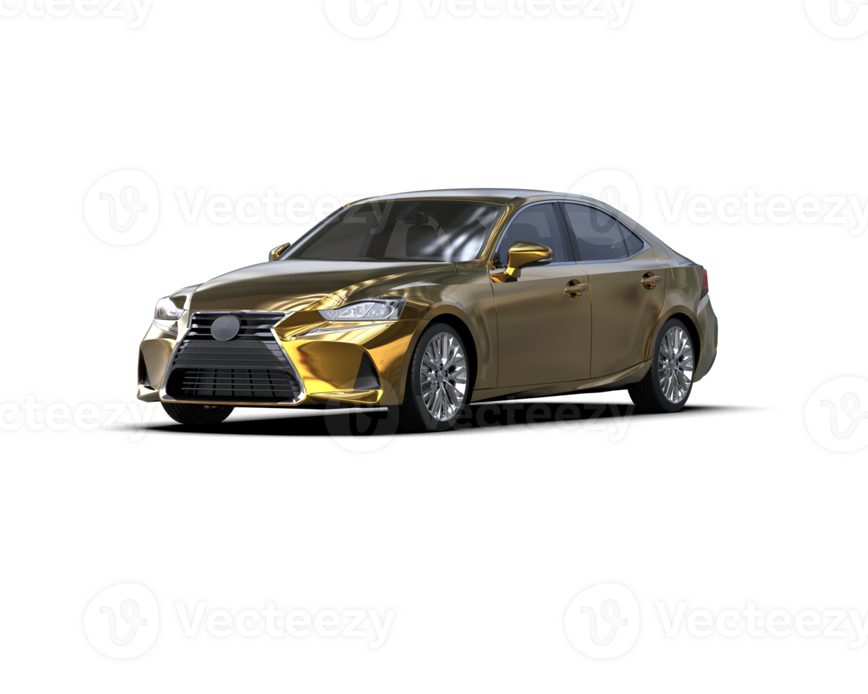 Modern car isolated on background. 3d rendering - illustration png